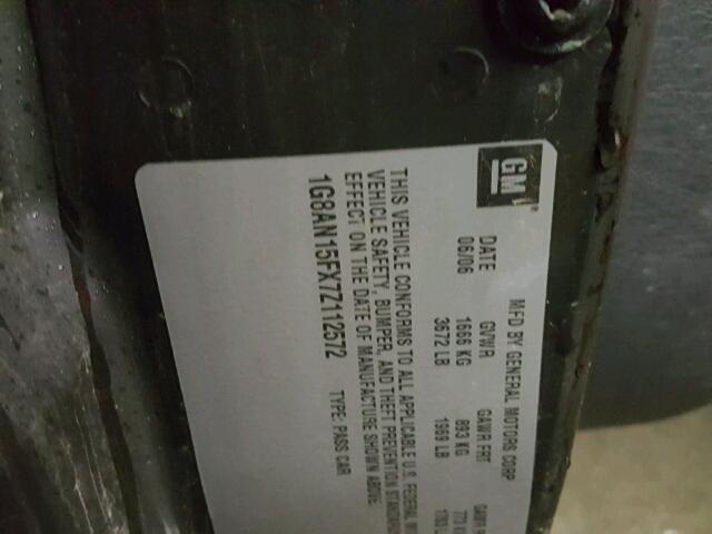 1G8AN15FX7Z112572 - 2007 SATURN ION LEVEL RED photo 10