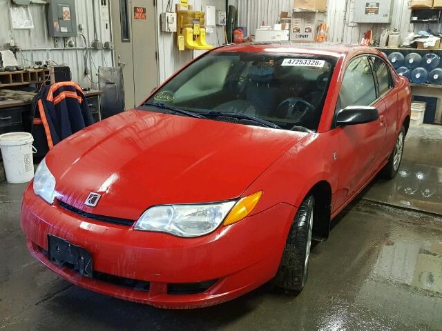 1G8AN15FX7Z112572 - 2007 SATURN ION LEVEL RED photo 2