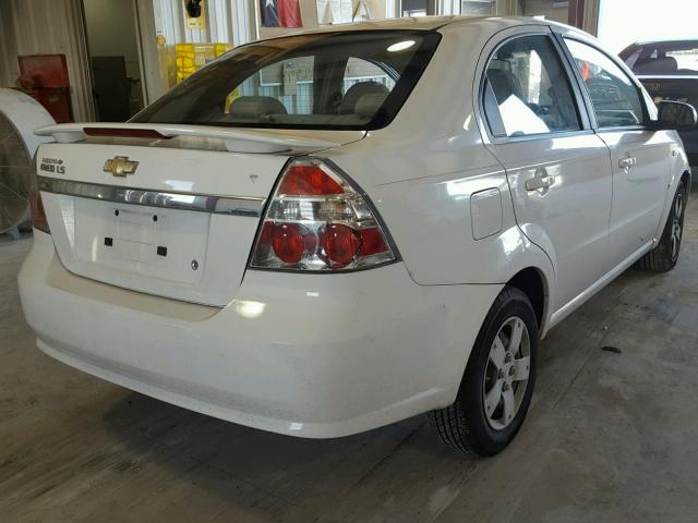 KL1TD56677B141177 - 2007 CHEVROLET AVEO BASE Ağ foto 4