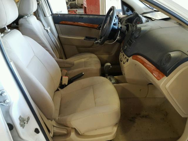 KL1TD56677B141177 - 2007 CHEVROLET AVEO BASE Ağ foto 5