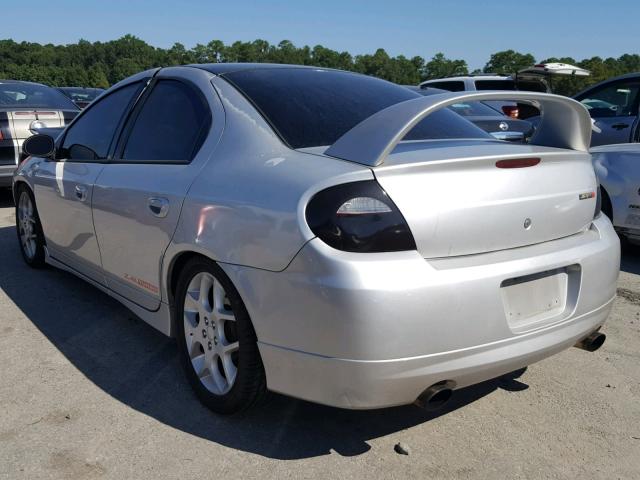 1B3ES66S15D178772 - 2005 DODGE NEON SRT-4 SILVER photo 3