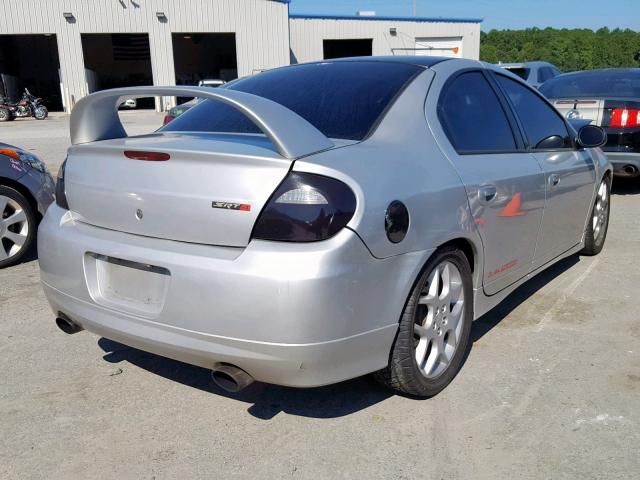 1B3ES66S15D178772 - 2005 DODGE NEON SRT-4 SILVER photo 4