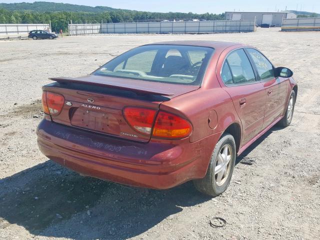 1G3NL52F53C179523 - 2003 OLDSMOBILE ALERO GL BURGUNDY photo 4