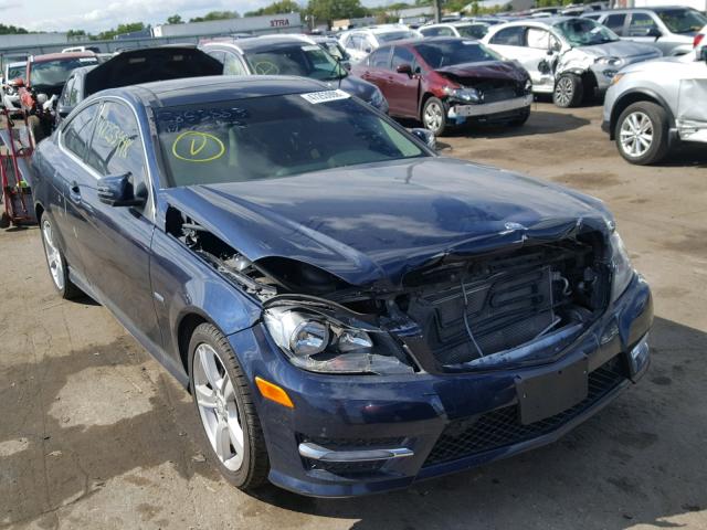 WDDGJ4HBXCF800353 - 2012 MERCEDES-BENZ C 250 BLUE photo 1