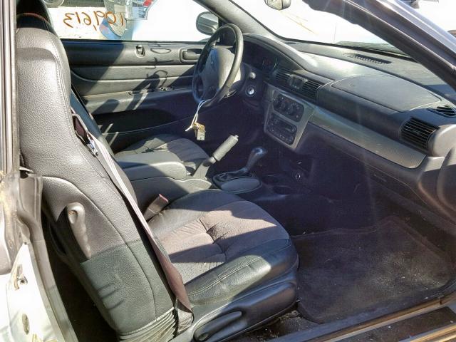 1C3EL55R34N391143 - 2004 CHRYSLER SEBRING LX GRAY photo 5