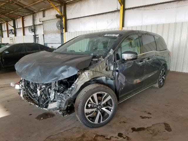 5FNRL6H96JB074773 - 2018 HONDA ODYSSEY EL GRAY photo 2