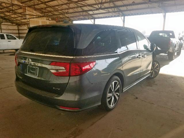 5FNRL6H96JB074773 - 2018 HONDA ODYSSEY EL GRAY photo 4