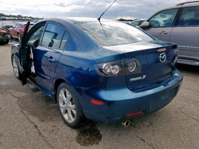 JM1BK323671717325 - 2007 MAZDA 3 S BLUE photo 3