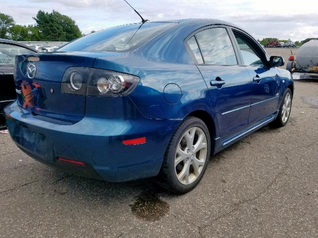 JM1BK323671717325 - 2007 MAZDA 3 S BLUE photo 4