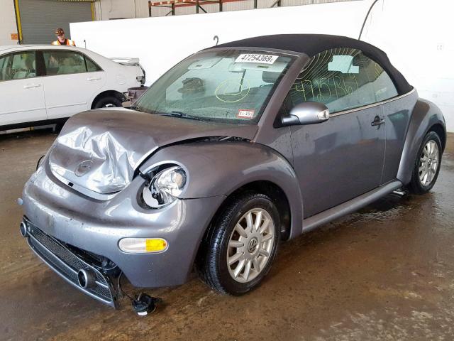 3VWCM31YX5M310780 - 2005 VOLKSWAGEN NEW BEETLE 灰色 照片 2