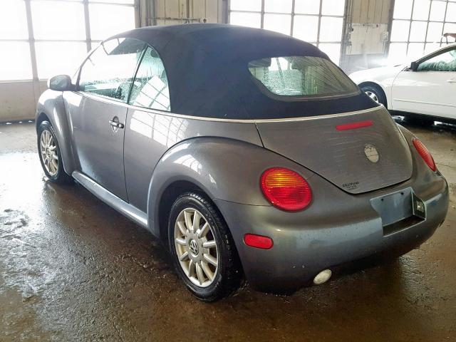 3VWCM31YX5M310780 - 2005 VOLKSWAGEN NEW BEETLE 灰色 照片 3