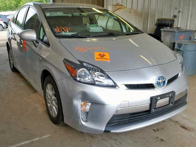 JTDKN3DP3C3022936 - 2012 TOYOTA PRIUS PLUG SILVER photo 1