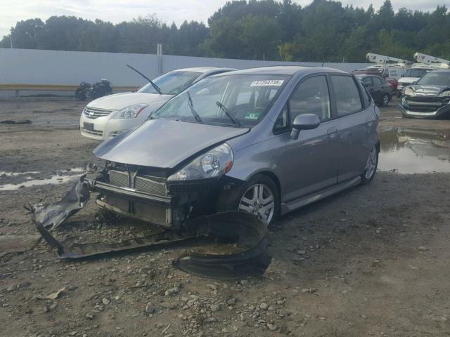 JHMGD38658S014519 - 2008 HONDA FIT SPORT SILVER photo 2