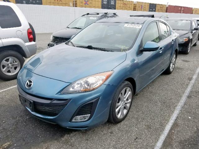 JM1BL1S69A1311123 - 2010 MAZDA 3 S BLUE photo 2