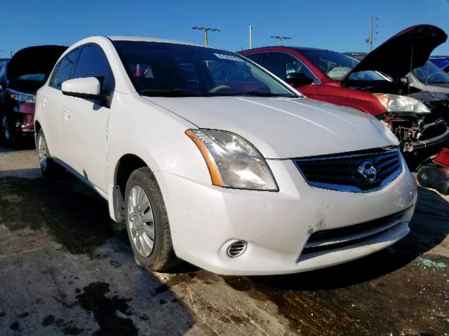 3N1AB6AP0AL690708 - 2010 NISSAN SENTRA WHITE photo 1