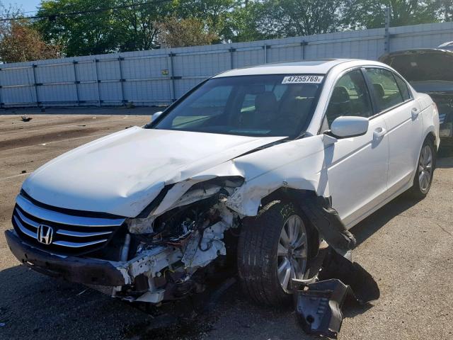 1HGCP2F82BA061964 - 2011 HONDA ACCORD EXL WHITE photo 2