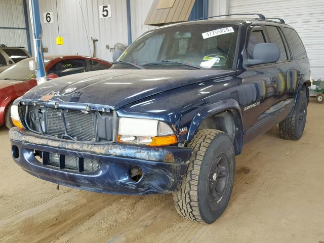 1B4HS28Z6XF584582 - 1999 DODGE DURANGO BLUE photo 2