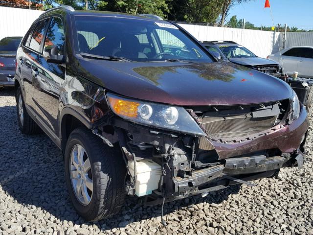 5XYKT3A14BG127310 - 2011 KIA SORENTO BA PURPLE photo 1