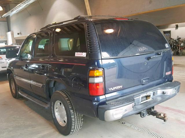 1GKEK13Z34J160457 - 2004 GMC YUKON BLUE photo 3