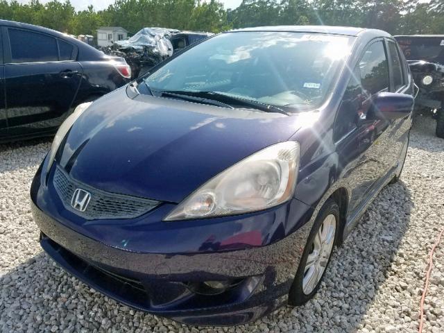 JHMGE8H43AC032168 - 2010 HONDA FIT SPORT PURPLE photo 2