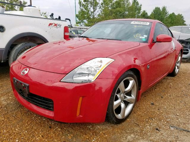 JN1AZ34D85M607825 - 2005 NISSAN 350Z COUPE RED photo 2