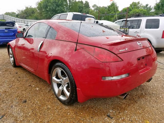 JN1AZ34D85M607825 - 2005 NISSAN 350Z COUPE RED photo 3