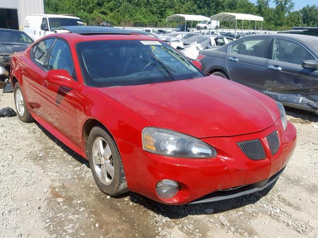 2G2WP582381188025 - 2008 PONTIAC GRAND PRIX RED photo 1
