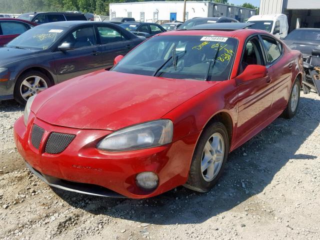 2G2WP582381188025 - 2008 PONTIAC GRAND PRIX RED photo 2
