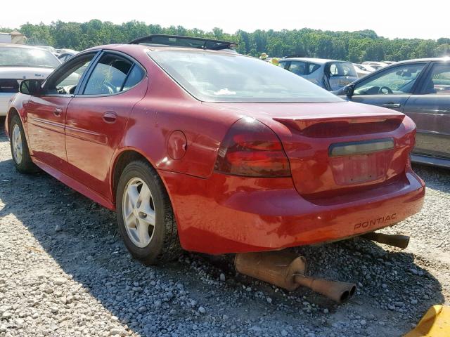 2G2WP582381188025 - 2008 PONTIAC GRAND PRIX RED photo 3