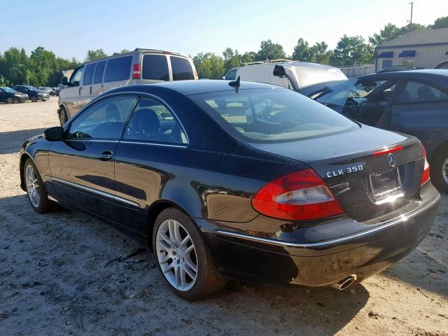 WDBTJ56H98F237503 - 2008 MERCEDES-BENZ CLK 350 BLACK photo 3