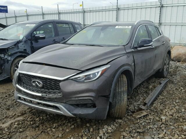 SJKCH5CR3HA017410 - 2017 INFINITI QX30 BASE BROWN photo 2