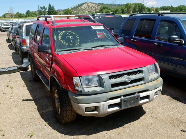 5N1ED28Y1YC529379 - 2000 NISSAN XTERRA XE RED photo 1