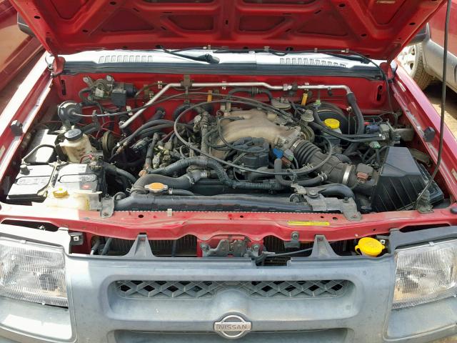 5N1ED28Y1YC529379 - 2000 NISSAN XTERRA XE RED photo 7