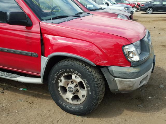 5N1ED28Y1YC529379 - 2000 NISSAN XTERRA XE RED photo 9