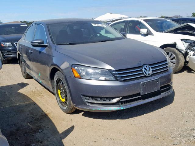 1VWBP7A37DC116612 - 2013 VOLKSWAGEN PASSAT SE CHARCOAL photo 1