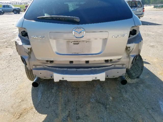 JM3ER293170120900 - 2007 MAZDA CX-7 SILVER photo 9