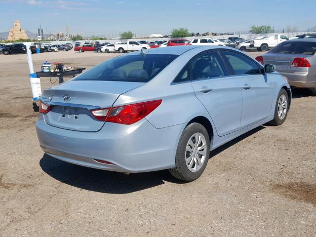 5NPEB4AC8CH354372 - 2012 HYUNDAI SONATA GLS BLUE photo 4