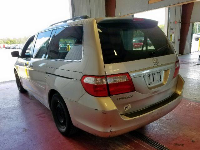 5FNRL38656B423871 - 2006 HONDA ODYSSEY EX SILVER photo 3