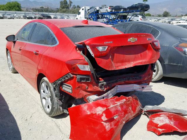 1G1BF5SM9H7248960 - 2017 CHEVROLET CRUZE PREM RED photo 3