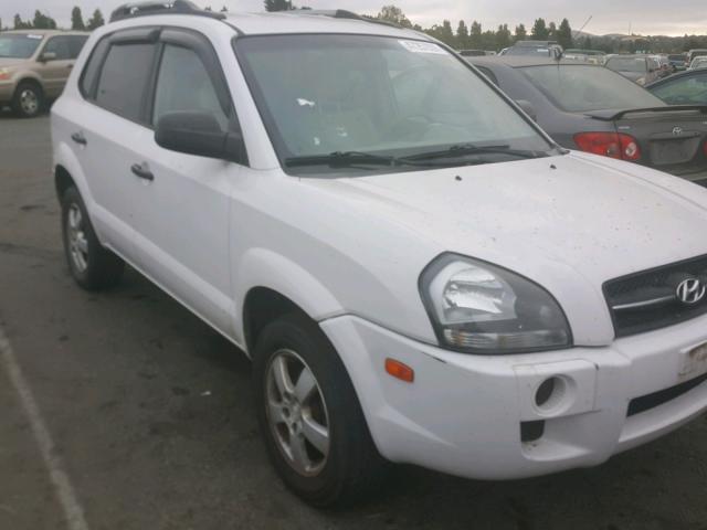 KM8JM12B75U108429 - 2005 HYUNDAI TUCSON GL WHITE photo 1