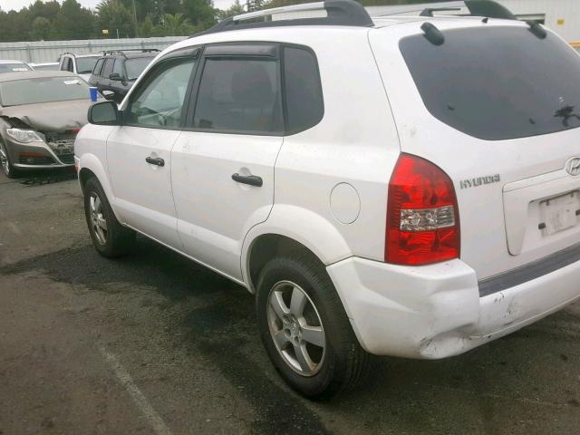 KM8JM12B75U108429 - 2005 HYUNDAI TUCSON GL WHITE photo 3