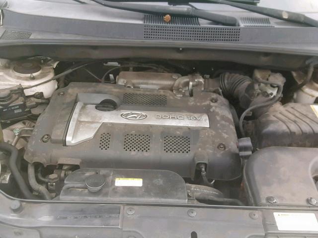 KM8JM12B75U108429 - 2005 HYUNDAI TUCSON GL WHITE photo 7