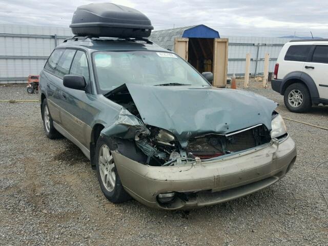 4S3BH6655Y7640909 - 2000 SUBARU LEGACY OUT BLUE photo 1