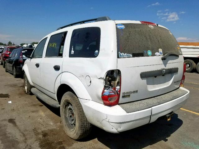 1D8HB38P49F712197 - 2009 DODGE DURANGO SE WHITE photo 3