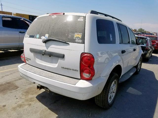 1D8HB38P49F712197 - 2009 DODGE DURANGO SE WHITE photo 4