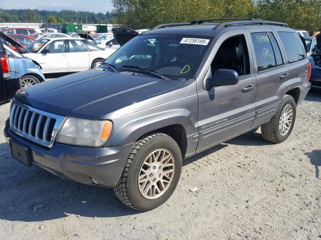 1J8GW58N74C107084 - 2004 JEEP GRAND CHER GRAY photo 2