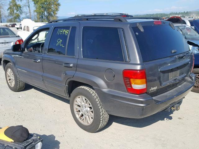 1J8GW58N74C107084 - 2004 JEEP GRAND CHER GRAY photo 3