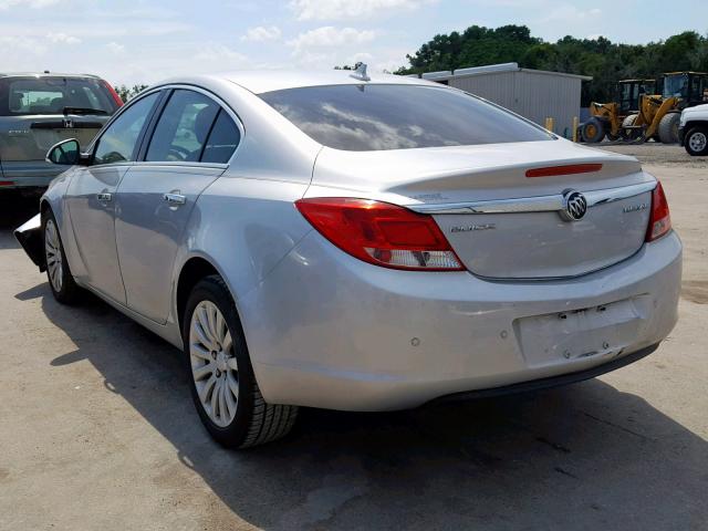 2G4GS5EK1C9137597 - 2012 BUICK REGAL PREM SILVER photo 3