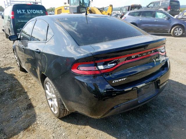 1C3CDFBAXDD342388 - 2013 DODGE DART SXT BLACK photo 3