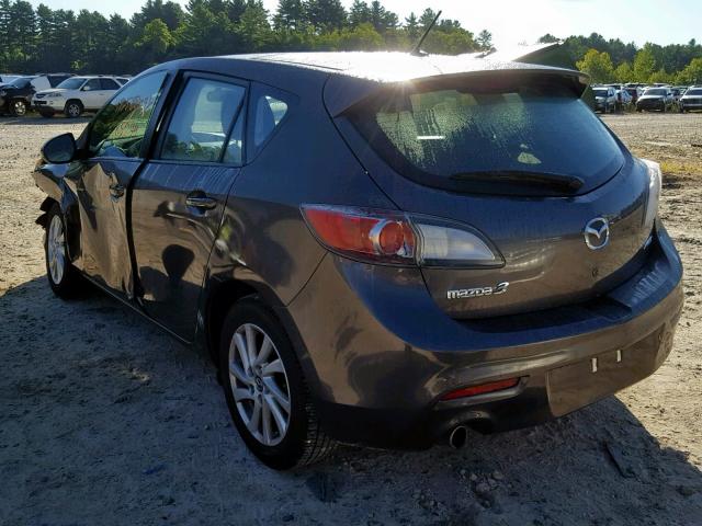 JM1BL1LP6D1820775 - 2013 MAZDA 3 I GRAY photo 3